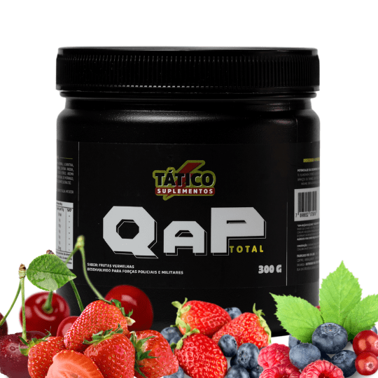 PRÉ-TREINO QAP TOTAL - Sabor Frutas Vermelhas - 300G