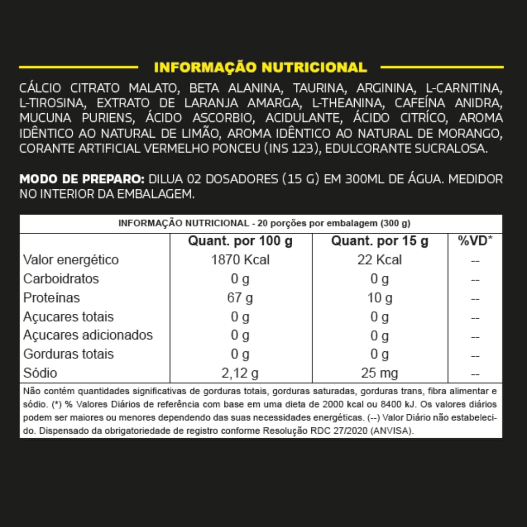 PR-TREINO QAP TOTAL - Sabor Limo - 300G