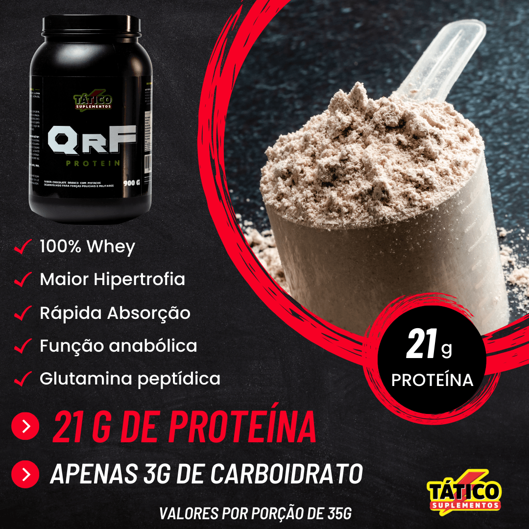 WHEY PROTEIN CONCENTRADO QRF - CHOCOLATE - 900G